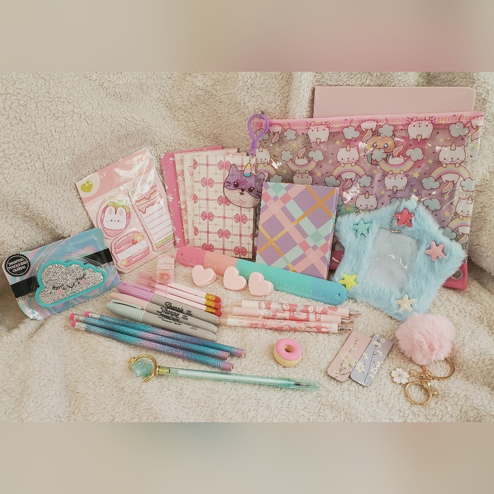 Kawaii All New Items Stationery Office Supplies Bundle / Kit Super Cute